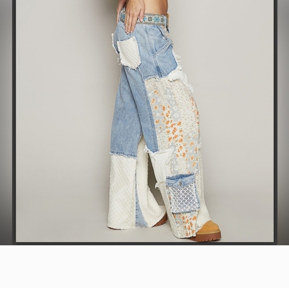 POL Women's Patchwork Denim Jeans - Picture 5 of 5